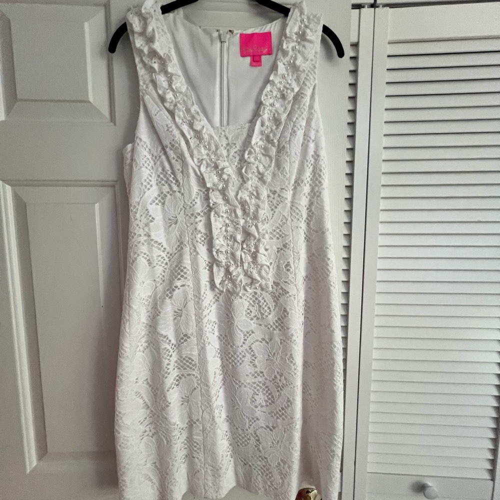 Lilly Pulitzer White Lace Dress